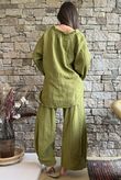 Santos Cushion Cotton Heathcliff Blouse Olive